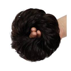 Haarteil Haargummi Brasilianisches Echthaar Messy Bun Chignon Extension Fluffy Bun Hair Scrunchies Extension Curly Wellig Messy Remy Echthaar Extensions Chignon for Frauen Dutt (Color : 2) von IXART