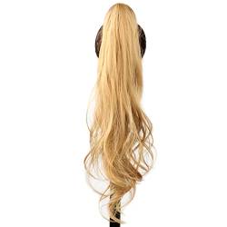 Ponytail Extension/Haarteil 32-Zoll-Kunststoff-Flexible Wrap-Around-Pferdeschwanz-Länge Pferdeschwanz-Verlängerungen Blonde Pferdeschwanz-Haarteile for den täglichen Gebrauch von Frauen Pferdeschwanz von IXART