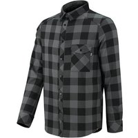 IXS Funktionshemd Hemden iXS Carve Digger Shirt langärmlig - Grau/Schwarz M (1-tlg) von IXS