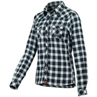 IXS Funktionshemd Hemden iXS Escapee Damen Flannel Hemd - Aqua/Marine 40 (1-tlg) von IXS