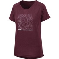 IXS T-Shirt T-Shirts iXS Flow Women Tech Tee Contour raisin 44 - XXL (1-tlg) von IXS