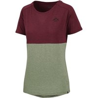 IXS T-Shirt T-Shirts iXS Flow Women Tech Tee Mountain raisin-olive 38 - M- (1-tlg) von IXS