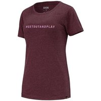 IXS T-Shirt T-Shirts iXS Getoutandplay Women Organic Cotton T-Shirt - Raisin 34- (1-tlg) von IXS
