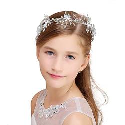 IYOU Glänzender Kristall Prinzessin Helm Strass Brautschmuck Abschlussball Hochzeit Haar Zubehör für Mädchen Blumen und Brautjungfer von IYOU