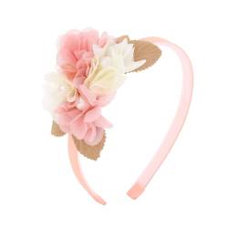 IYOU Prinzessin Stirnband Rosa Blumen Haarbänder Geburtstag Party Hochzeit Haarschmuck für Mädchen von IYOU