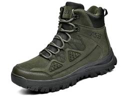 IYVW AS33 703 Herren Wanderstiefel leichte Trekkingstiefel Atmungsaktive Military Boots US Army Schuhe für Outdoor Camping Wandern Bergsteigen Wüsten Offroad Grün 46EU von IYVW