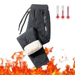 IbdrY Verdickte Lässige Warme Fleece-Jogginghose Wasserabweisend,verdickte Lässige Warme Fleece-Jogginghose Wasserabweisend Damen,Lässige Thermik Trainingshose, Winter Warme Freizeithose von IbdrY