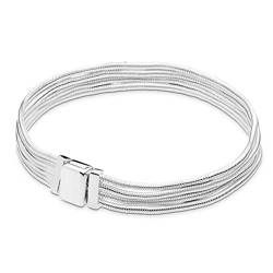 925 Sterling Silber Armband, Reflexionen Multi-Chain Armreif Für Frauen Raupe Charme 925 Sterling Silber Armband Europa Eleganten Schmuck Armband Accessoires Festival Paar Geschenk Der Freundschaft von Ibralet