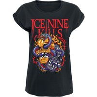 Ice Nine Kills T-Shirt - Skull Snake - S bis XXL - für Damen - Größe L - schwarz  - Lizenziertes Merchandise! von Ice Nine Kills