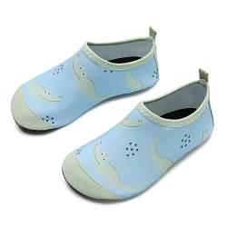 IceUnicorn Badeschuhe Kinder Schwimmschuhe Jungen Mädchen Strandschuhe Baby Aquaschuhe Barfußschuhe Kleinkind Wasserschuhe(Krokodil, 22/23 EU) von IceUnicorn