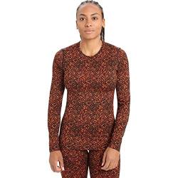 Icebreaker Damen Women's 200 Oasis L/S Crewe Lichen Merinounterwäsche Rot M von Icebreaker Merino