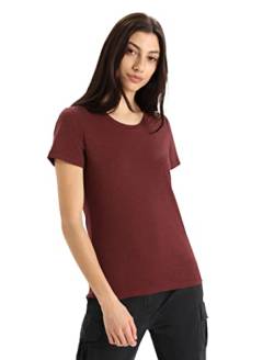 Icebreaker Damen Central Classic T-Shirt - Sporttop Damen - Merinowolle - Espresso, XS von Icebreaker