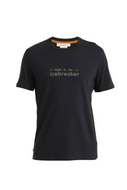 Icebreaker Herren - Central Classic SS Tee Nature Touring Club - Black, XL von Icebreaker