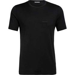 Icebreaker Herren Tech Lite Logo T-Shirt, Black, S von Icebreaker