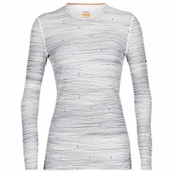 Icebreaker - Women's 200 Oasis L/S Crewe Ski Tracks - Merinounterwäsche Gr L;M;S;XL;XS braun/rosa;lila von Icebreaker