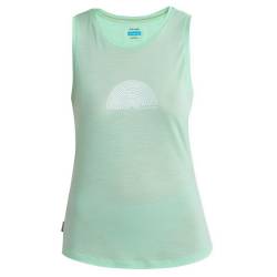 Icebreaker - Women's Cool-Lite Sphere III Tank Summer Shine - Tank Top Gr L grün von Icebreaker