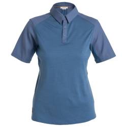 Icebreaker - Women's Hike S/S Top - Polo-Shirt Gr S blau von Icebreaker