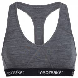 Icebreaker - Women's Sprite Racerback Bra - Merinounterwäsche Gr M grau/blau von Icebreaker