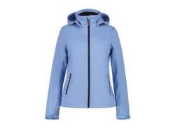 Softshelljacke ICEPEAK "D SOFTSHELLJACKE BOISE" Gr. 34, blau (light blue) Damen Jacken Sportjacken von Icepeak