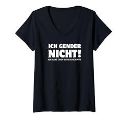 Ich Gender Nicht Ich Habe Einen Schulabschluss Männer T-Shirt mit V-Ausschnitt von Ich Gender Nicht Geschenkidee Männer Geschenk