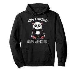 Ich hasse Menschen Panda Fun Lustig Riesenpanda Pandabär Pullover Hoodie von Ich Hasse Menschen Geschenk Outfits