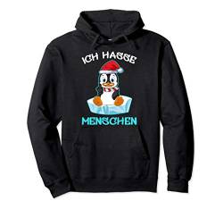 Ich hasse Menschen Pinguin Vögel Penguin Fun Lustig Winter Pullover Hoodie von Ich Hasse Menschen Geschenk Outfits