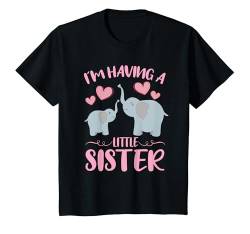 Kinder Baby Schwester Enthüllen Ich Habe Eine Kleine Schwester T-Shirt von Ich Werde Große Schwester Ankündigung Nachwuchs