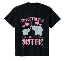Kinder Baby Verkünden Ich Bekomme Eine Kleine Schwester T-Shirt von Ich Werde Große Schwester Ankündigung Nachwuchs