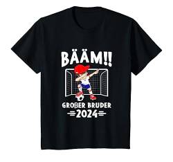 Kinder Bääm Big Brother 2024 Dabbing Fußball Junge Geschenk T-Shirt von Ich Werde Großer Bruder Geschenk Kollektion