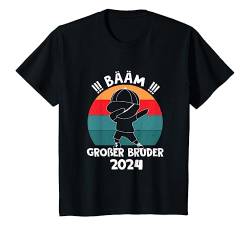 Kinder Bääm Großer Bruder 2024 Dabbing Boy Geschenk T-Shirt von Ich Werde Großer Bruder Geschenk Kollektion