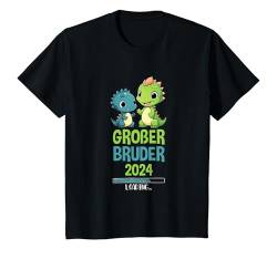 Kinder Big Brother 2024 Dino Geschwister Schwangerschaft T-Shirt von Ich Werde Großer Bruder Geschenk Kollektion