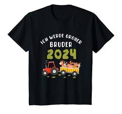 Kinder Big Brother 2024 Traktor Bauer Bruder Geschenk T-Shirt von Ich Werde Großer Bruder Geschenk Kollektion