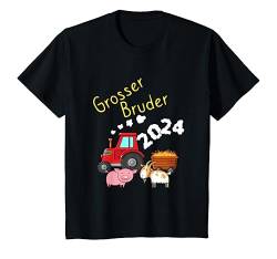 Kinder Big Brother 2024 Traktor Farmer Bruder Geschenk T-Shirt von Ich Werde Großer Bruder Geschenk Kollektion