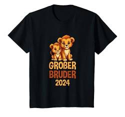 Kinder Großer Bruder 2024 Löwe Geschwister Schwangerschaft T-Shirt von Ich Werde Großer Bruder Geschenk Kollektion