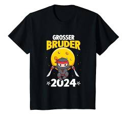Kinder Großer Bruder 2024 Ninja Bruder Geschenk T-Shirt von Ich Werde Großer Bruder Geschenk Kollektion