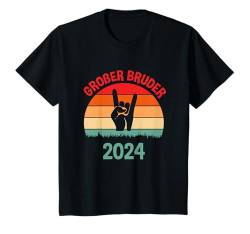 Kinder Großer Bruder 2024 Rock Metal Zeichen T-Shirt von Ich Werde Großer Bruder Geschenk Kollektion