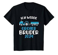 Kinder I Will Be Big Brother 2024 Traktor Bruder Geschenk T-Shirt von Ich Werde Großer Bruder Geschenk Kollektion