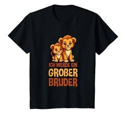 Kinder Ich Werde Ein Großer Bruder Löwe Geschwister Schwangerschaft T-Shirt von Ich Werde Großer Bruder Geschenk Kollektion