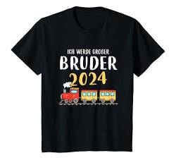Kinder Ich Werde Großer Bruder 2024 Zug Bruder Geschenk T-Shirt von Ich Werde Großer Bruder Geschenk Kollektion