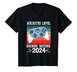 Kinder Nächstes Level Big Brother 2024 T-Shirt von Ich Werde Großer Bruder Geschenk Kollektion