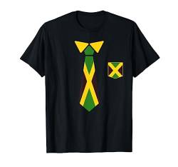 Jamaika Jamaikanische Flagge Karibik Urlaub Reggae Kostüm T-Shirt von Ich liebe Jamaika