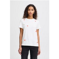 Ichi T-Shirt IHCAMINO SS18 T-Shirt mit Herz-Stickerei von Ichi