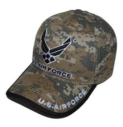 US Air Force Hat Offiziell lizenzierte Militärkappe, Unisex bestickte Camo Military Baseball Mütze, Us Air Force Mütze #2, Einheitsgr��e von Icon Sports Group