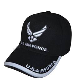 US Air Force Hut Offiziell lizenzierte Militärkappe, Unisex bestickte Militär-Baseballmütze, Us Air Force Hut #1, Einheitsgr��e von Icon Sports Group