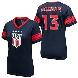 Icon Sports Damen USWNT Gameday Fußballtrikot Athletic Shirt, Alex Morgan | Fußball, Marineblau, Medium von Icon Sports