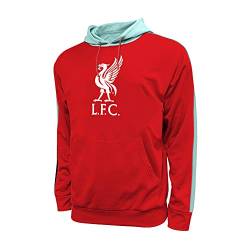 Icon Sports Herren Liverpool FC Side Step Pullover Hoodie, Rot/Ausflug, einfarbig (Getaway Solids), X-Large von Icon Sports