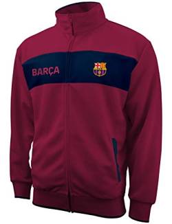 Icon Sports UEFA Champions League – Offizielles Herren-Trainingsjacke mit durchgehendem Reißverschluss, FC Barcelona, Rot, X-Large von Icon Sports