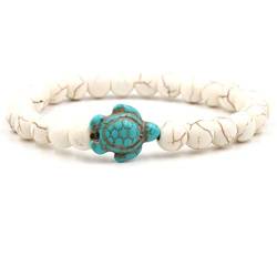 Idiytip Sea Turtle Perlen Armbänder Elastisches Armband Strand Armband Für Frauen Männer, stil 3 von Idiytip