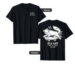 ZURÜCK ANSEHEN DRUCKEN Idle Fury Blitz Skateboarden Hund T-Shirt von Idle Fury Apparel