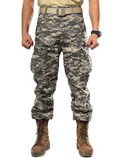 Idopy Herren Military Tactical Casual Camouflage Multi Pocket BDU Cargo Pants Hose, camouflage, 31-35 von Idopy